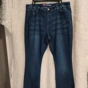 Kiss Therapy Rhinestone Embellished Bootcut Jeans Classic 5-Pocket EUC Size 18